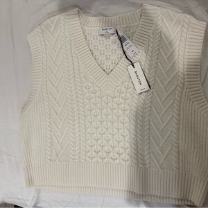 Babaton Women's Cream Sweater Vest